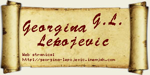 Georgina Lepojević vizit kartica